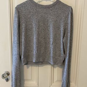 Out from under cropped sweater
